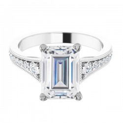 Žiedas "Lauma" Emerald
