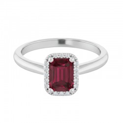 Žiedas "Aster" Ruby