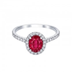 Žiedas „Amira“ Ruby