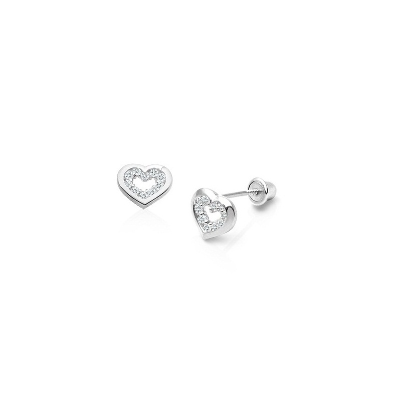 Серьги «Hearts» с 0.10 ct бриллиантами Shirley
