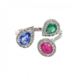 Un anillo con tres joyas